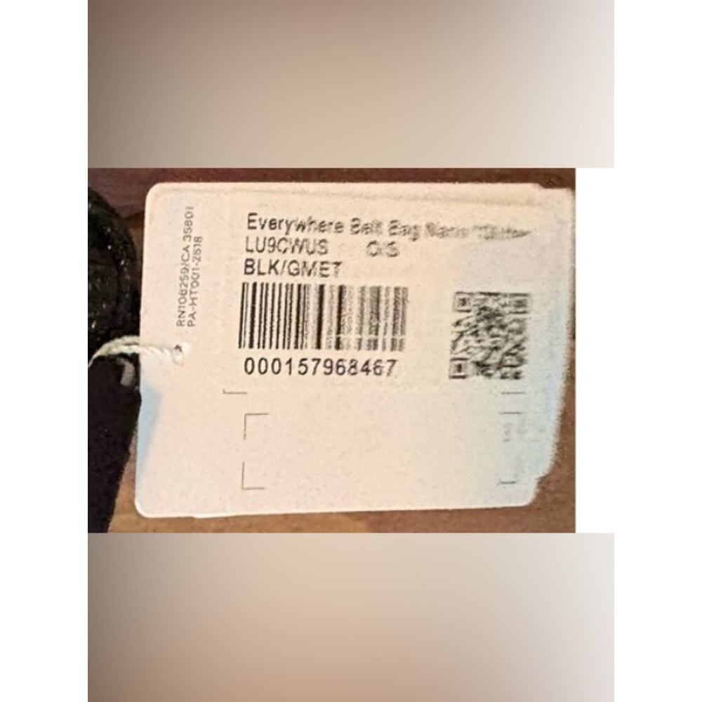 Lululemon Nano Everywhere Belt Bag Black Glitter - Picture 6 of 6